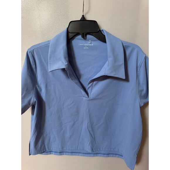 TravisMathew Women's Deco District Polo - Cornflower Blue (New) - Picture 4 of 5